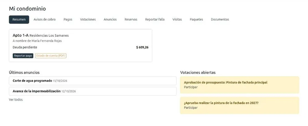 Portal del propietario